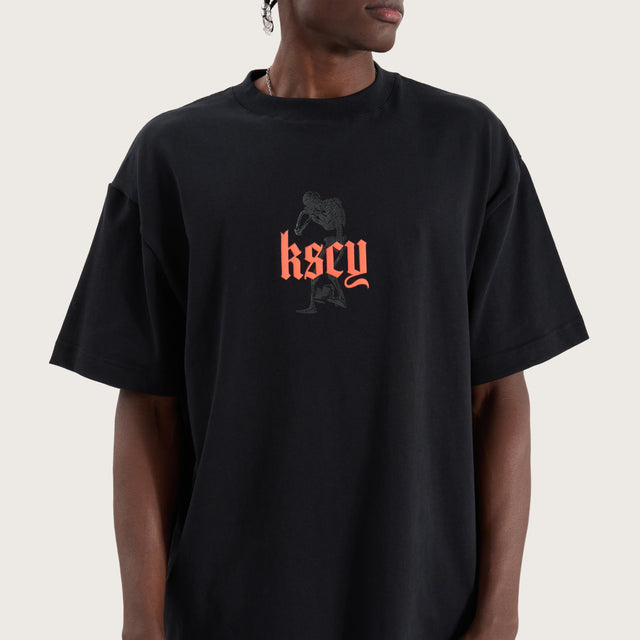 Intertwined Street Tee Anthracite Black