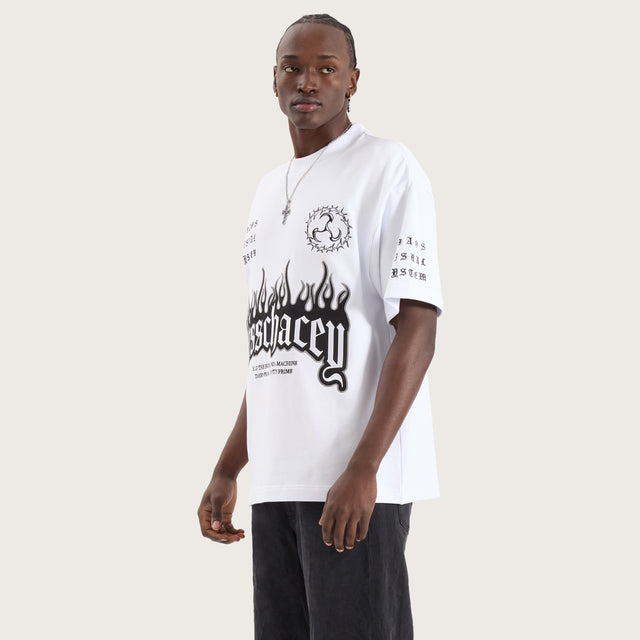 System Loopback Street Tee Optical White