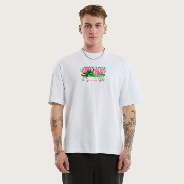Petrol Street Tee Optical white