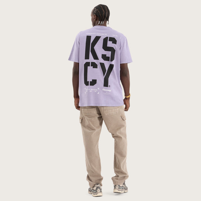 Reinforced Relaxed Tee Pigment Lavender Grey