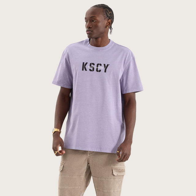 Reinforced Relaxed Tee Pigment Lavender Grey