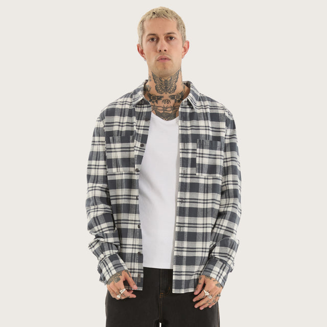 Horizons Longsleeve Shirt Grey Check