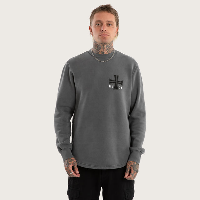 Plaza Dual Curved Sweater Pigment charcoal