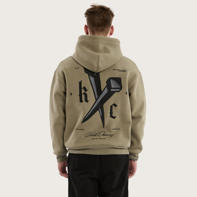 Nailed Relaxed Hoodie Khaki