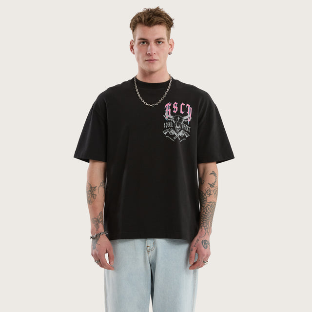 Steel Heart Street Tee Jet Black