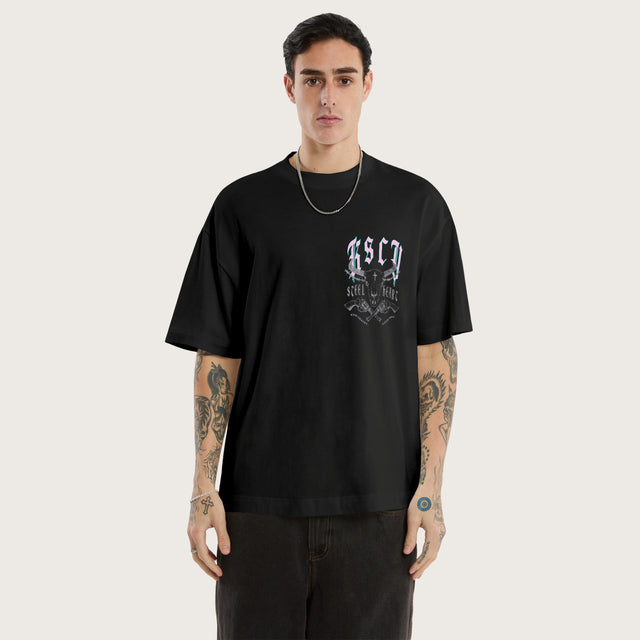 Steel Heart Street Tee Jet Black