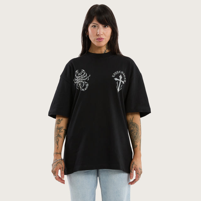 Sandtomb Street Tee Jet Black