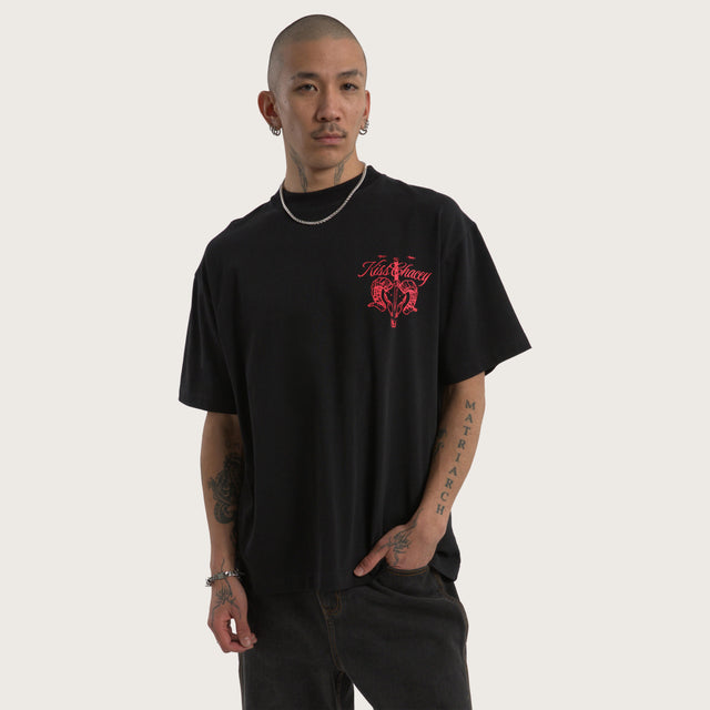 Ram Street Tee Jet Black