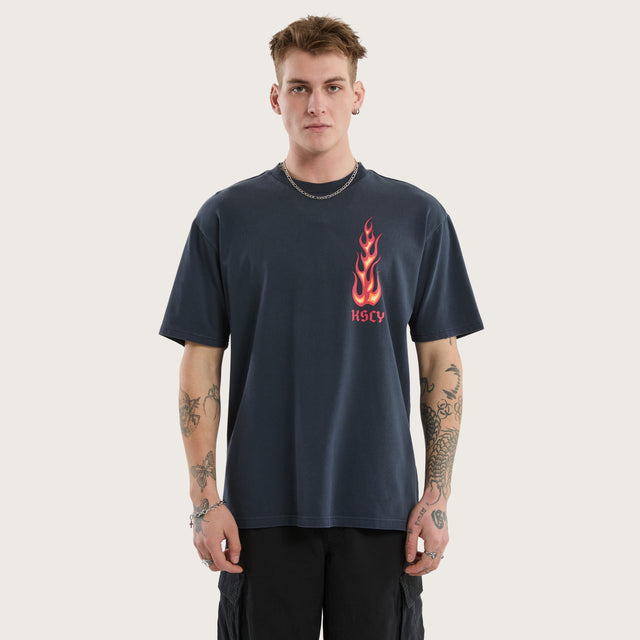 Meteor Box Fit Tee Pigment Vulcan