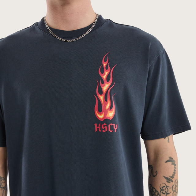 Meteor Box Fit Tee Pigment Vulcan