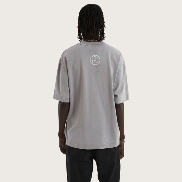 Relentless Oversized Tee Mineral Smoke