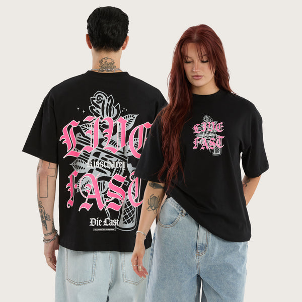 Live Fast Street Tee Jet Black | KSCY