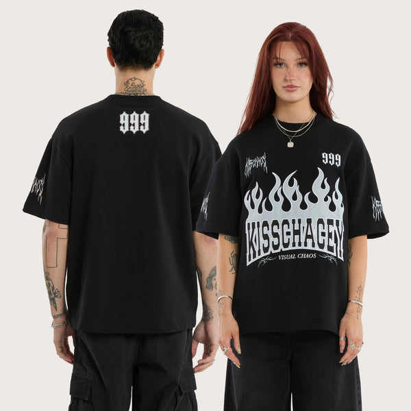 Highway Loopback Street Tee Anthracite Black | KSCY