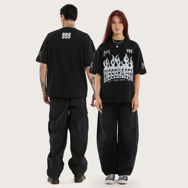 Highway Loopback Street Tee Anthracite Black