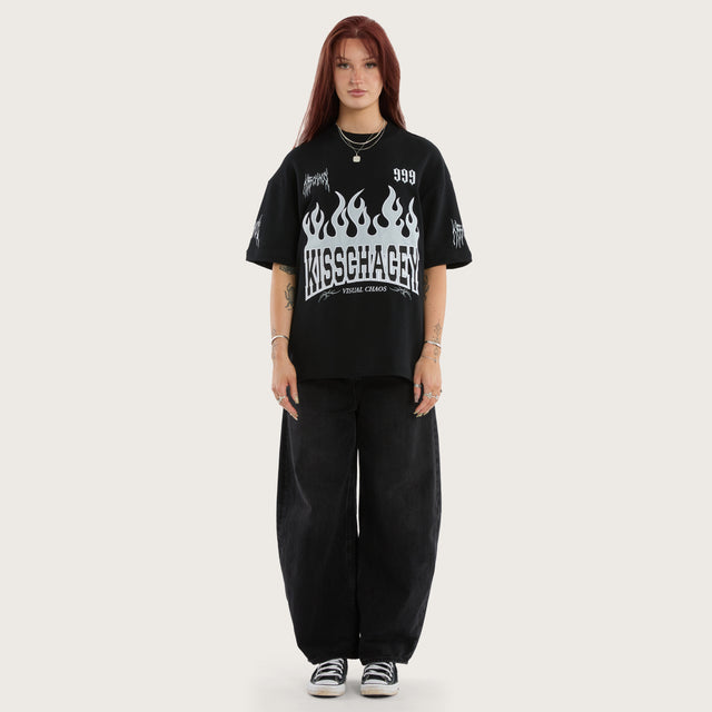 Highway Loopback Street Tee Anthracite Black