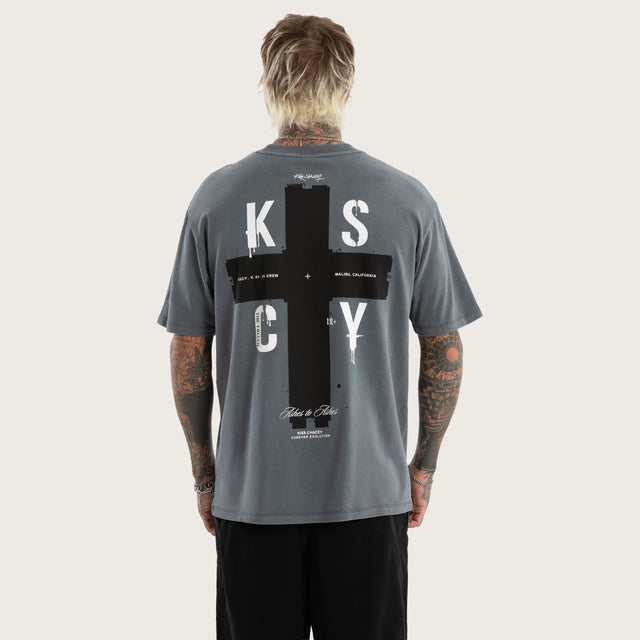 Delta Box Fit Tee Pigment Turbulence