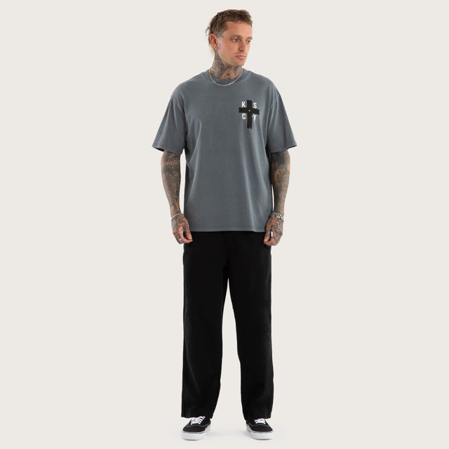 Delta Box Fit Tee Pigment Turbulence
