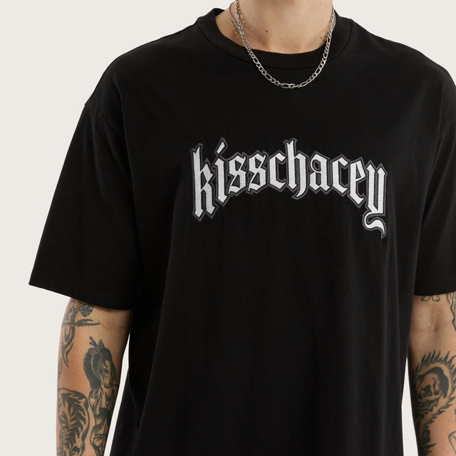 Obelisk Box Fit Tee Jet Black