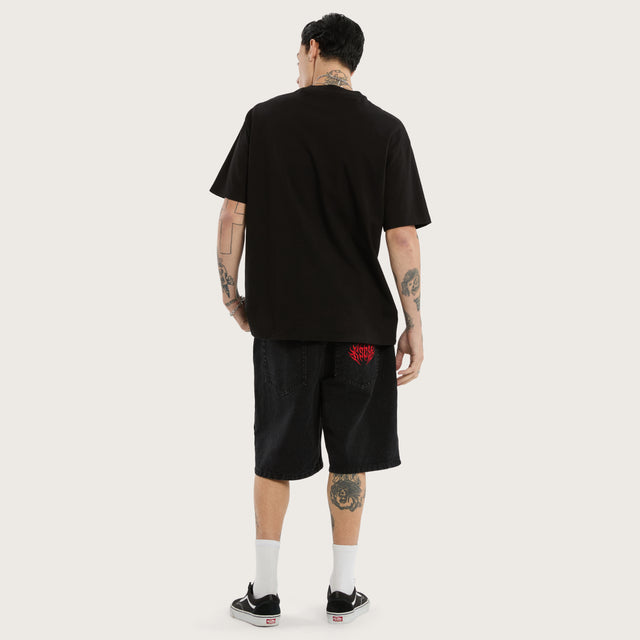 Obelisk Box Fit Tee Jet Black
