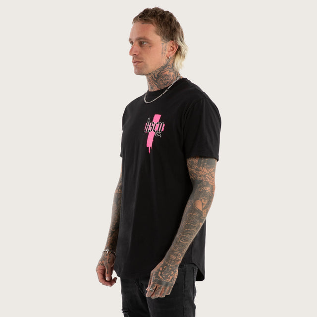 Church Dual Curved Tee Jet Black