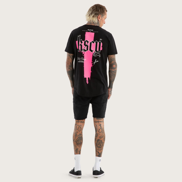 Church Dual Curved Tee Jet Black