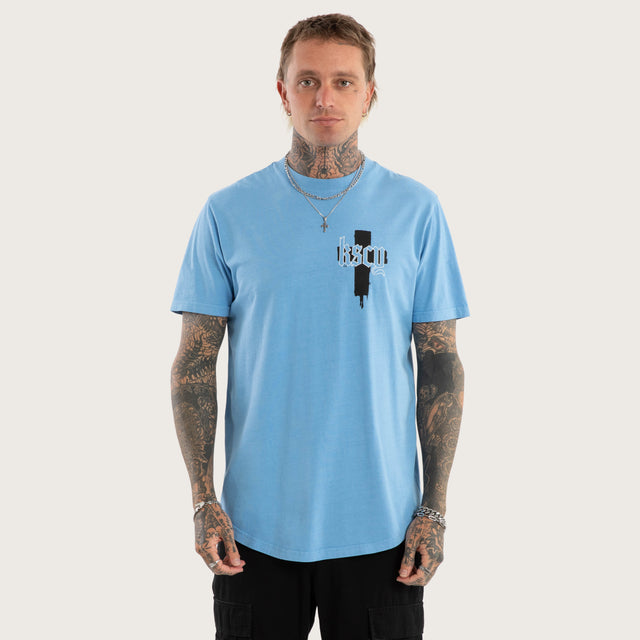 Church Dual Curved Tee Pigment Blissful Blue