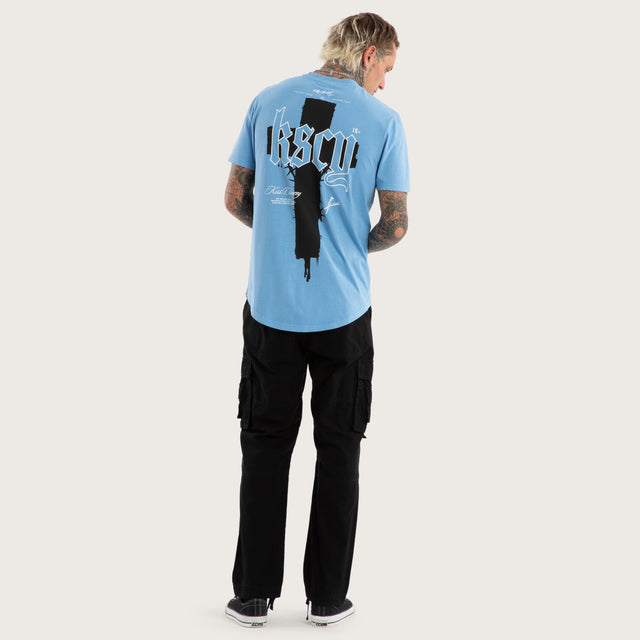 Church Dual Curved Tee Pigment Blissful Blue