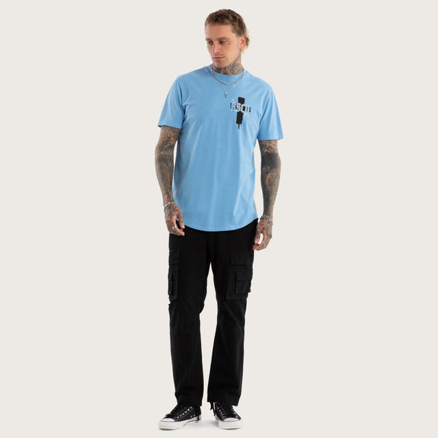 Church Dual Curved Tee Pigment Blissful Blue