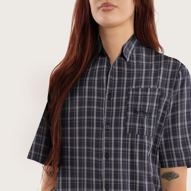Forward Skate Short Sleeve Shirt Graphite Check