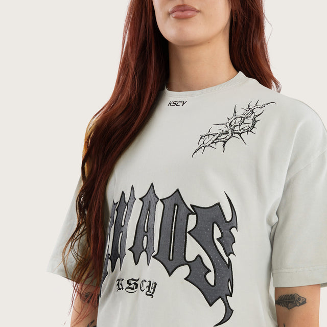 Castly Loopback Street Tee Glacier Grey