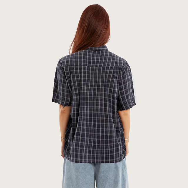 Forward Skate Short Sleeve Shirt Graphite Check