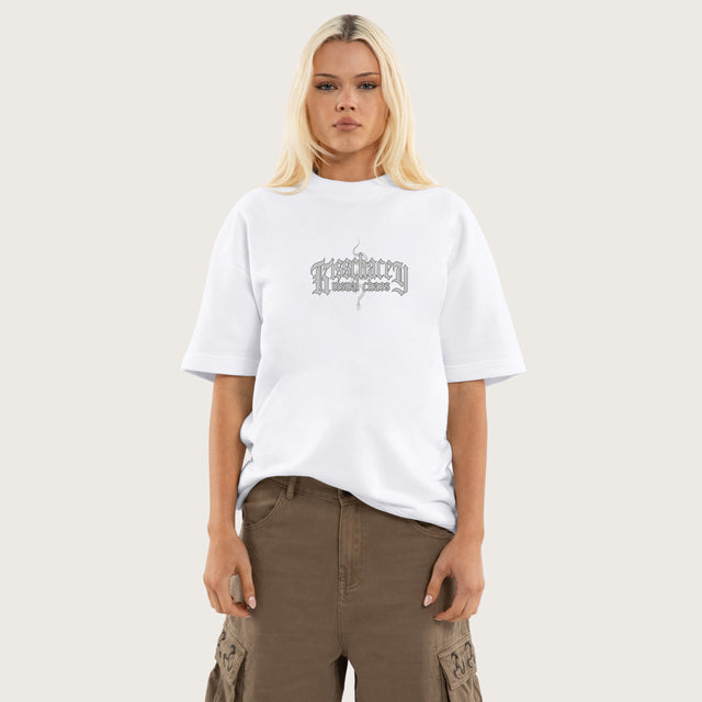 Broken Loopback Street Tee Optical White