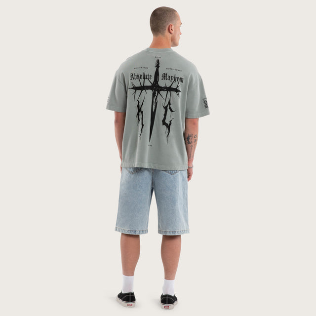 Absolute Loopback Street Tee Pigment Limestone
