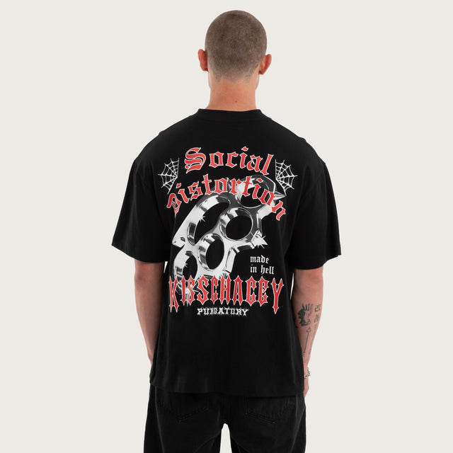 Distortion Street Tee Jet Black