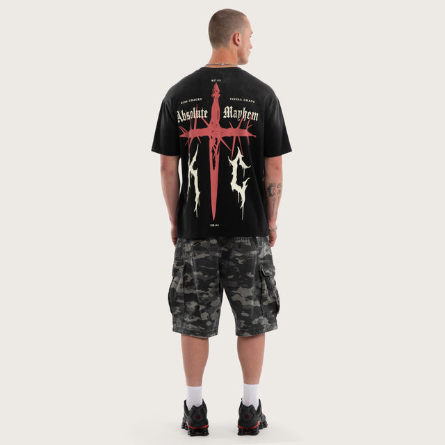 Mayhem Box Tee Sunbleached Black