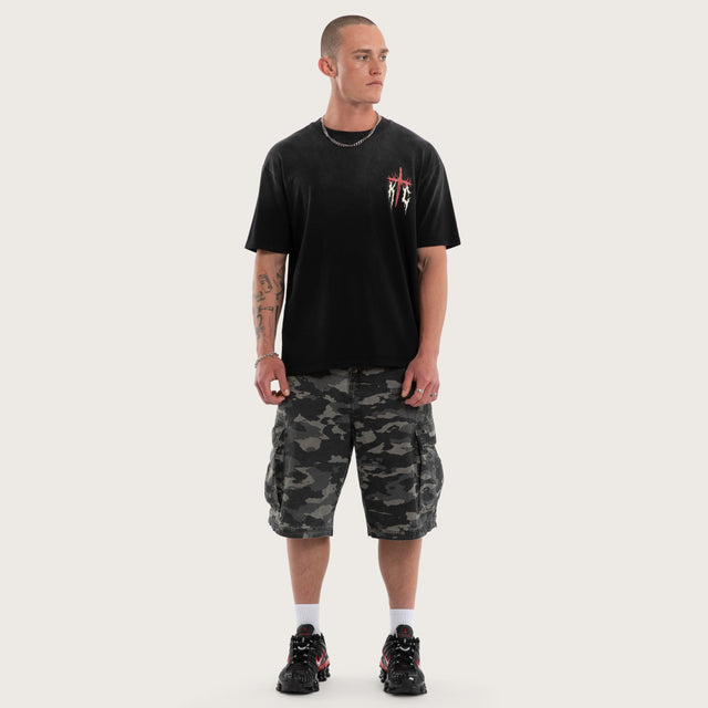 Mayhem Box Tee Sunbleached Black