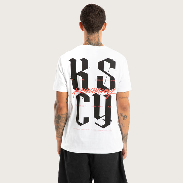 Twisted Standard Tee White