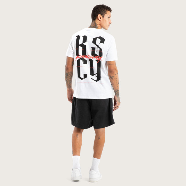 Twisted Standard Tee White