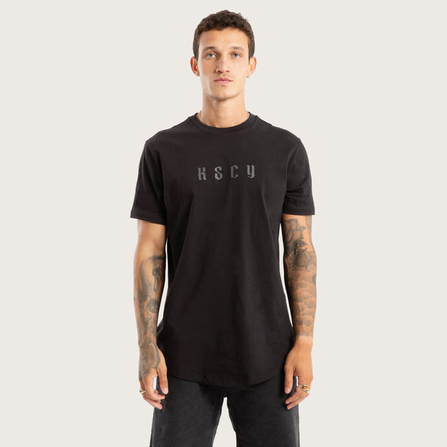 Surplus Dual Curved Tee Jet Black