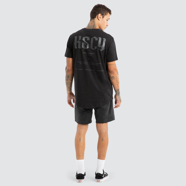 Surplus Dual Curved Tee Jet Black