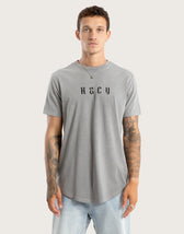 Surplus Dual Curved Tee Pigment Frost Grey