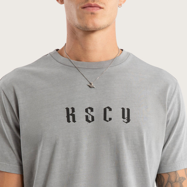 Surplus Dual Curved Tee Pigment Frost Grey