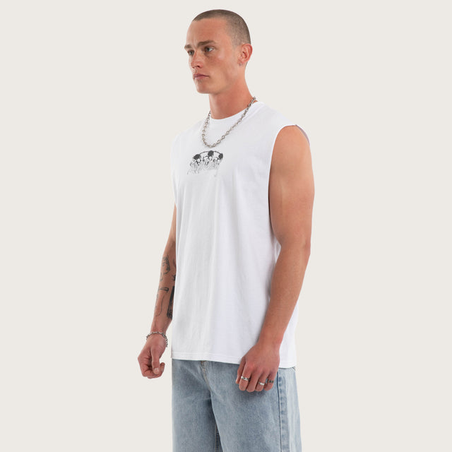 Death Wish Relaxed Muscle White