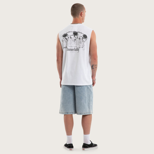 Death Wish Relaxed Muscle White