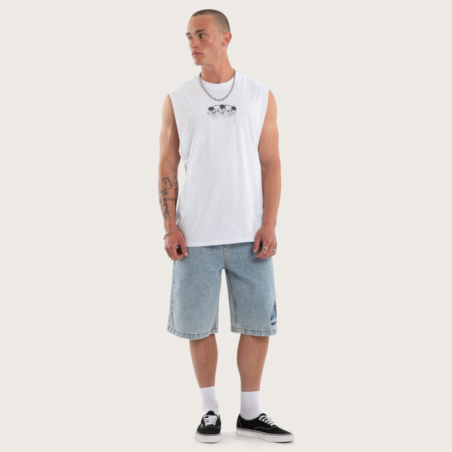 Death Wish Relaxed Muscle White