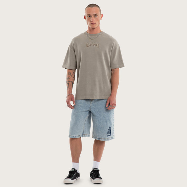 Scars Waffle Street Tee Pigment Morning Dove