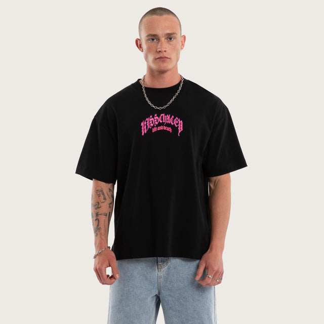 Shield Street Tee Jet Black