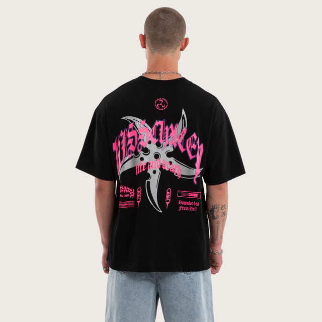 Shield Street Tee Jet Black