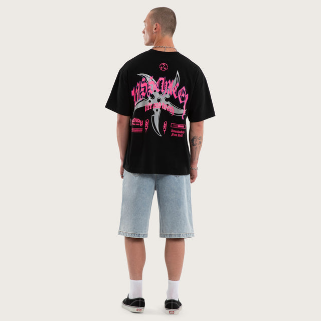 Shield Street Tee Jet Black