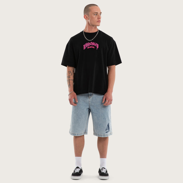 Shield Street Tee Jet Black